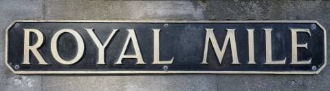 Royal Mile street sign